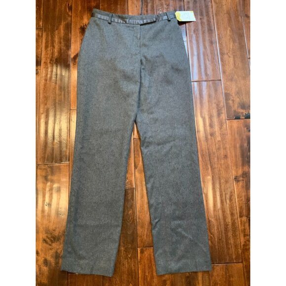 BCBG Max Azria Collection Gray Wool Blend Straight Leg Dress Pants, Size 4 - Picture 1 of 5